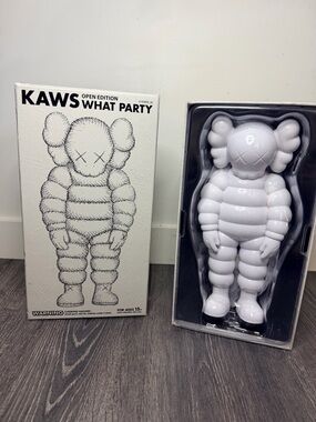 KAWS What Party White Figure Medicom Toy Open Edition w Box